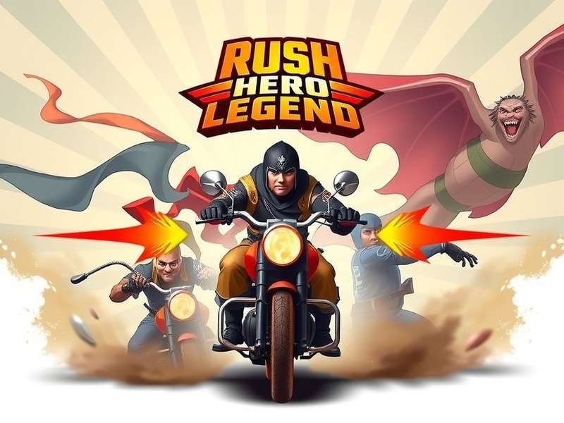 Rush Hero Legend Game Banner Showcasing Indian Heroes